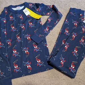 New! HA Kids Navy Blue Spiderman Halloween PJs (140/10)